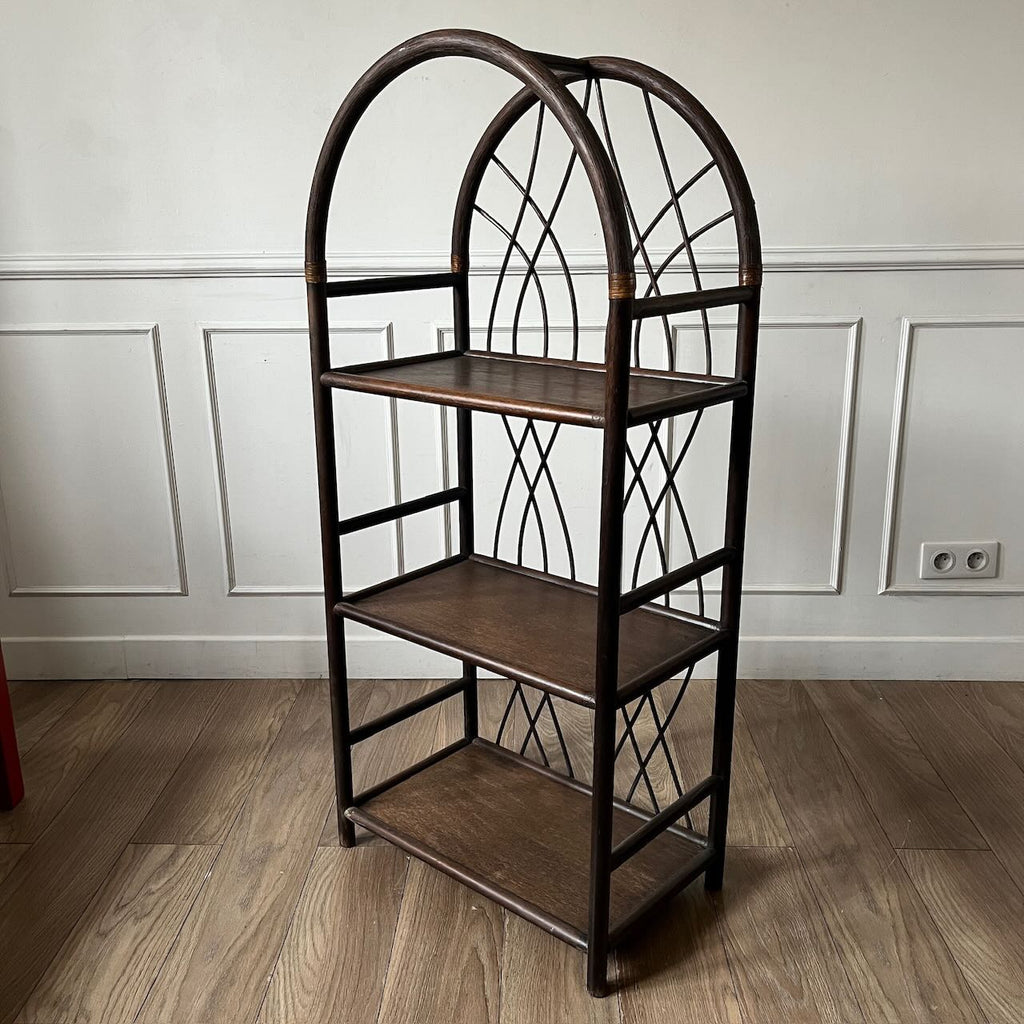 Petite étagère en rotin