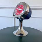 Réveil vintage Europa chrome et rouge