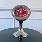 Réveil vintage Europa chrome et rouge