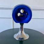 Réveil vintage Europa chrome et bleu