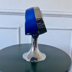 Réveil vintage Europa chrome et bleu