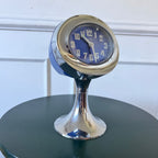 Réveil vintage Europa chrome et bleu