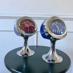 Réveil vintage Europa chrome et bleu