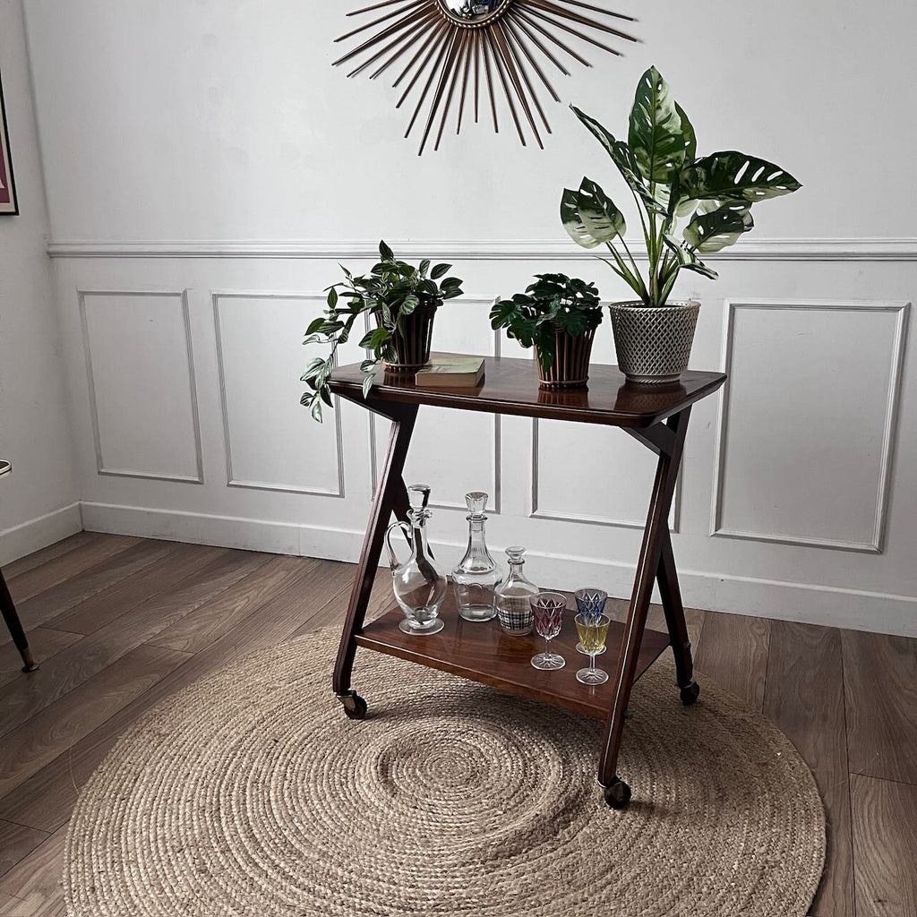 Desserte en bois années 60