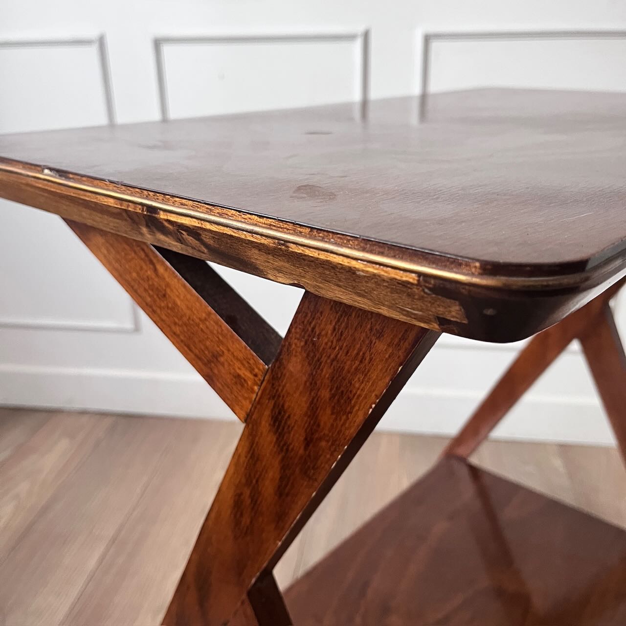 Desserte en bois années 60