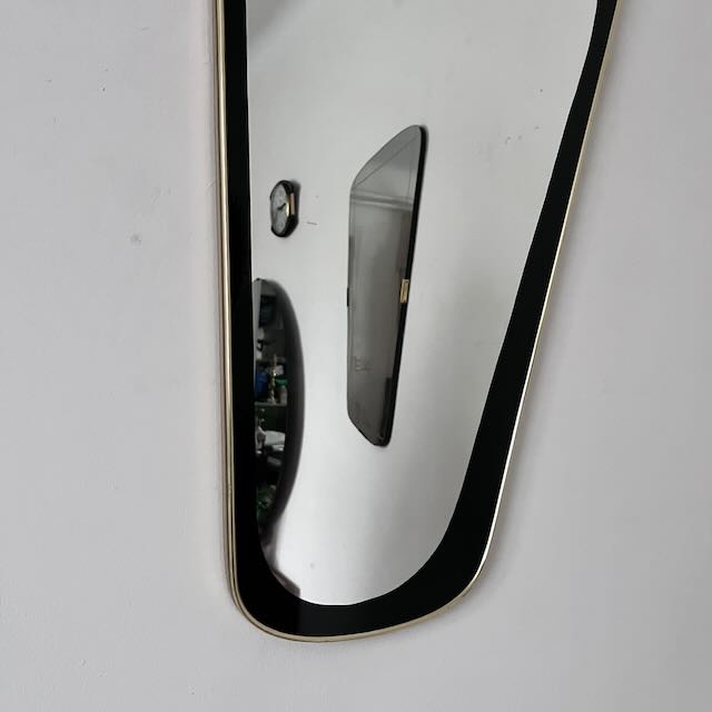 Grand miroir rétroviseur années 50