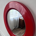 Miroir années 70 rouge 3