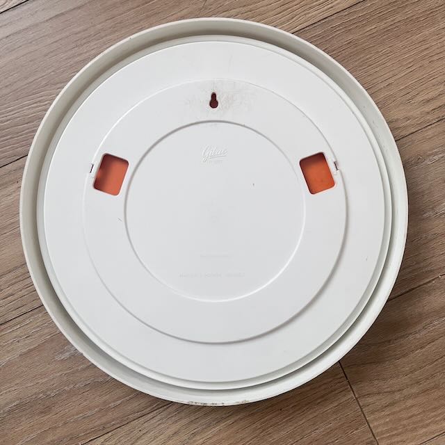 Miroir vintage Gilac en plastique blanc 5