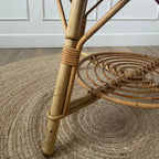 Table basse ronde en rotin