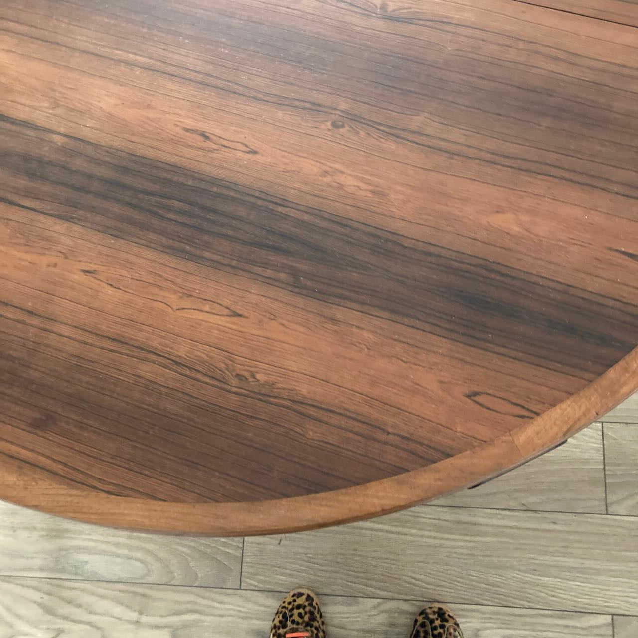 Table à manger en palissandre, 4 à 6 personnes