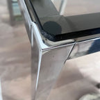 Bureau chrome et verre