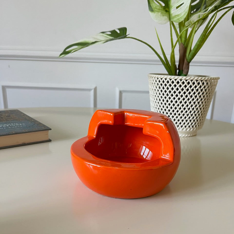 Cendrier orange vintage