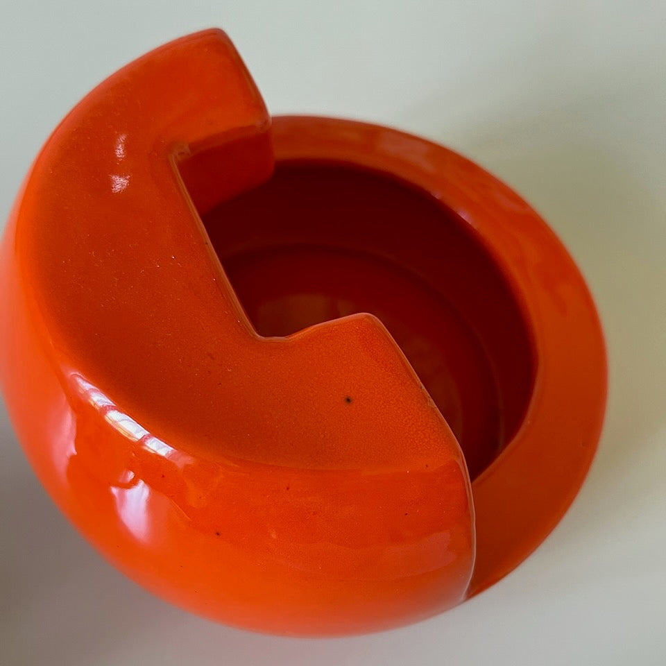 Cendrier orange vintage