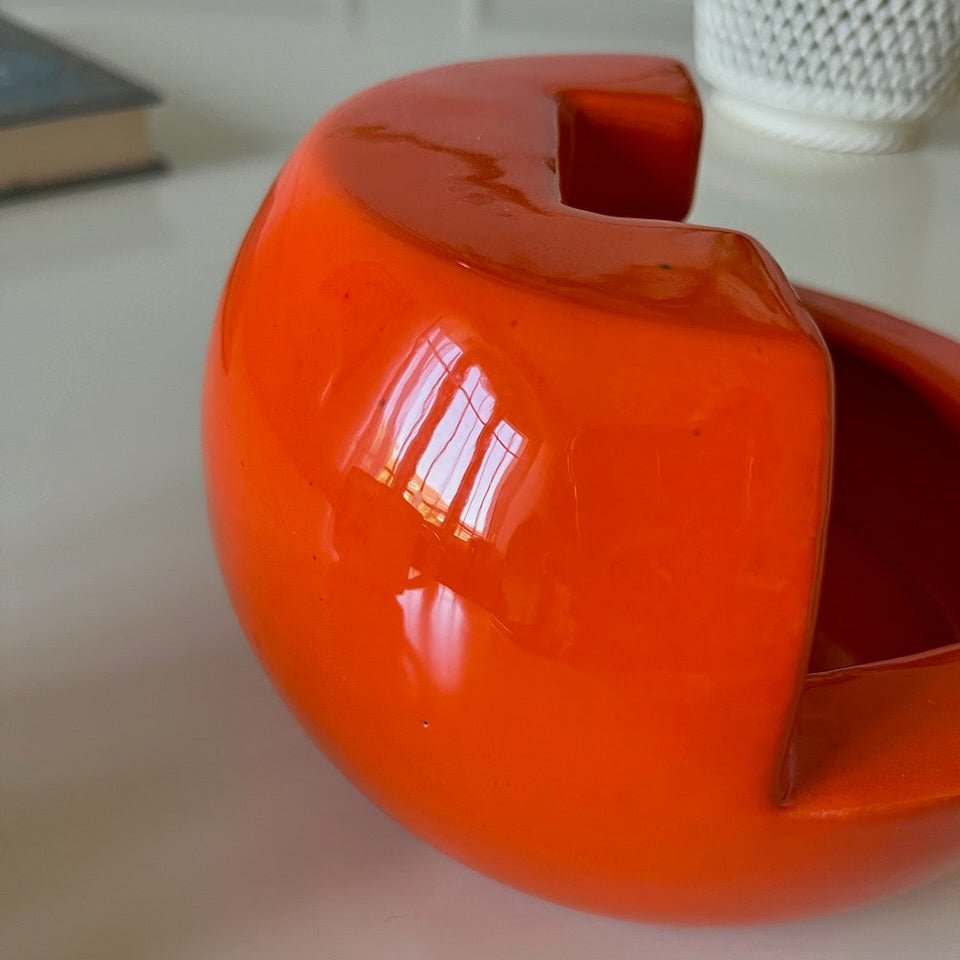 Cendrier orange vintage