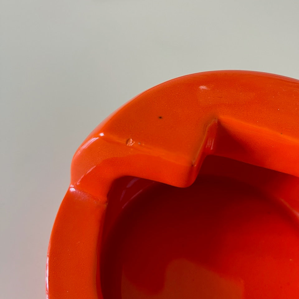 Cendrier orange vintage