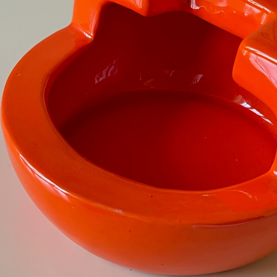 Cendrier orange vintage