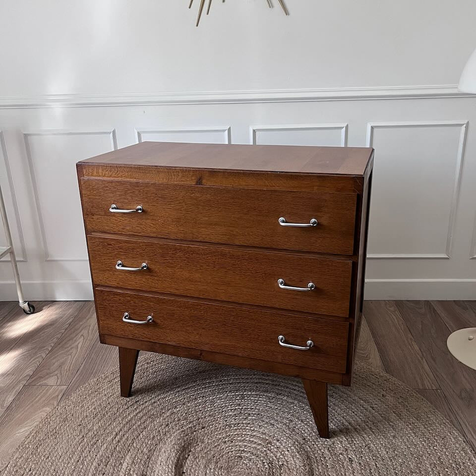 Commode vintage pieds compas