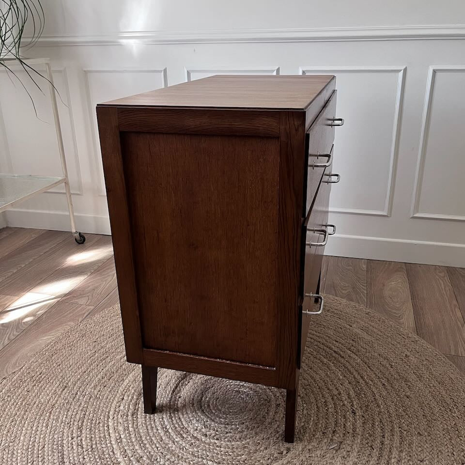 Commode vintage pieds compas