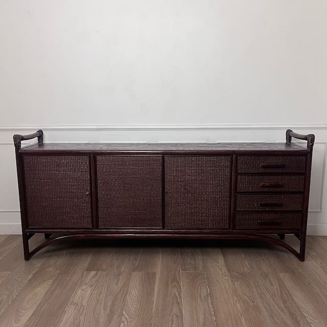 Enfilade en rotin et cannage