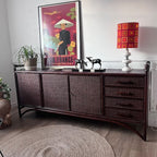 Enfilade en rotin et cannage