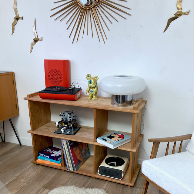 Etagère meuble TV en pin