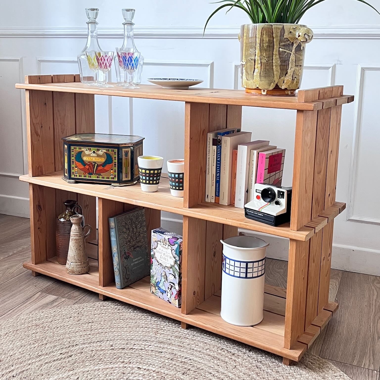Etagère meuble TV en pin