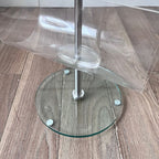 Porte-revues en plexiglass et verre