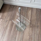 Porte-revues en plexiglass et verre