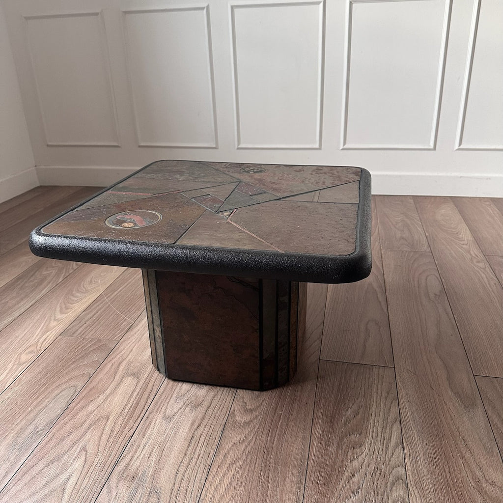 Table basse brutaliste de Paul Kingma