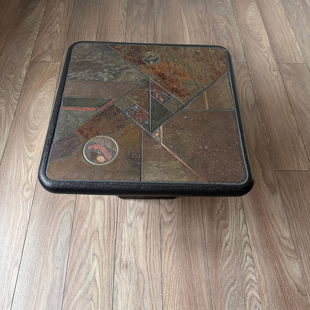 Table basse brutaliste de Paul Kingma