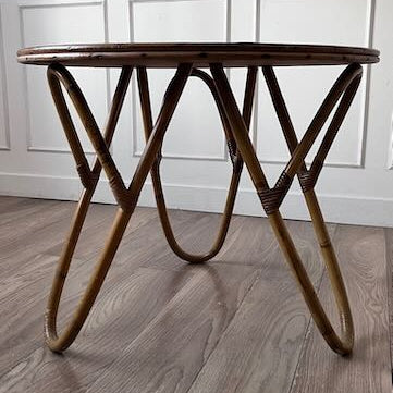 Table basse en rotin