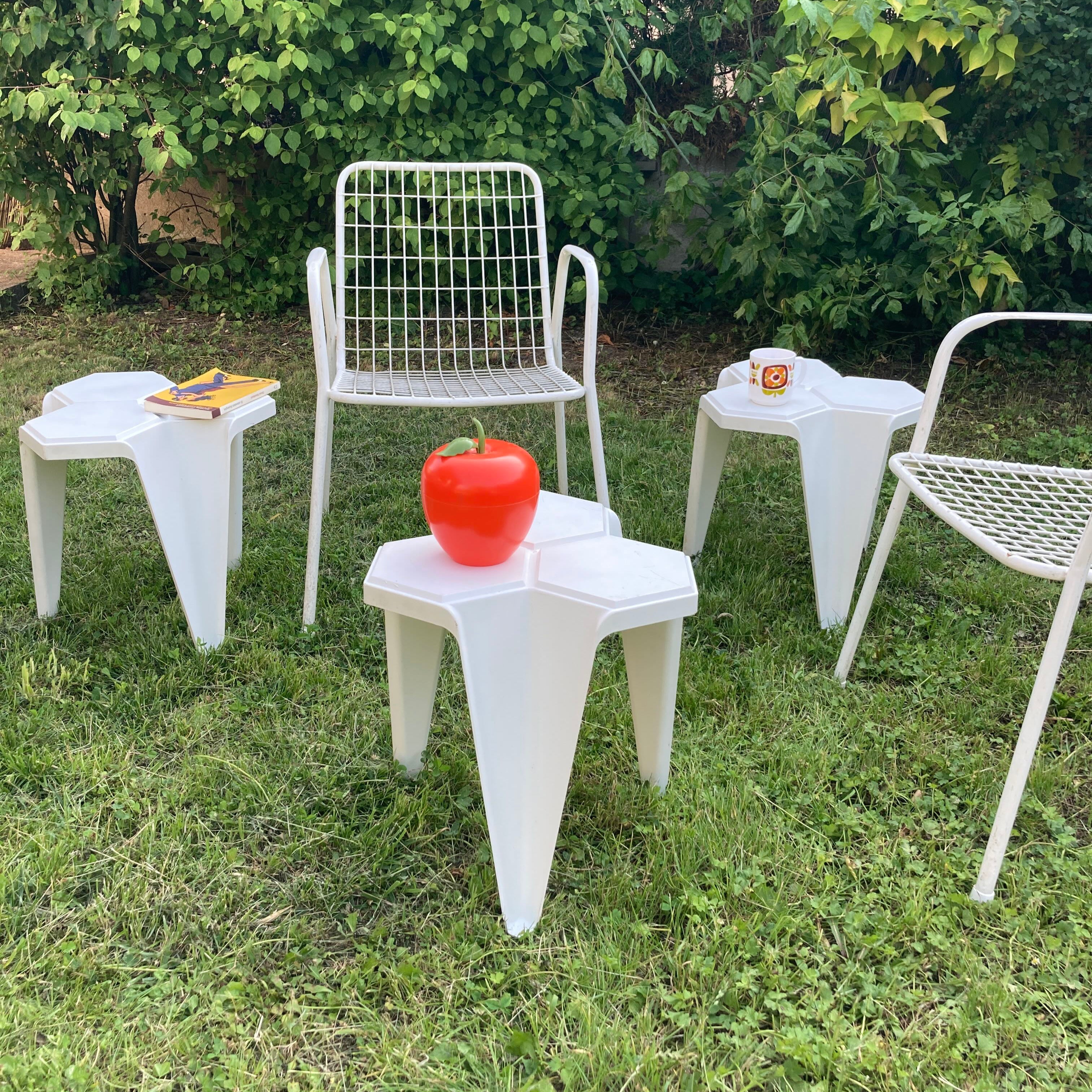 Table d'appoint en plastique vintage