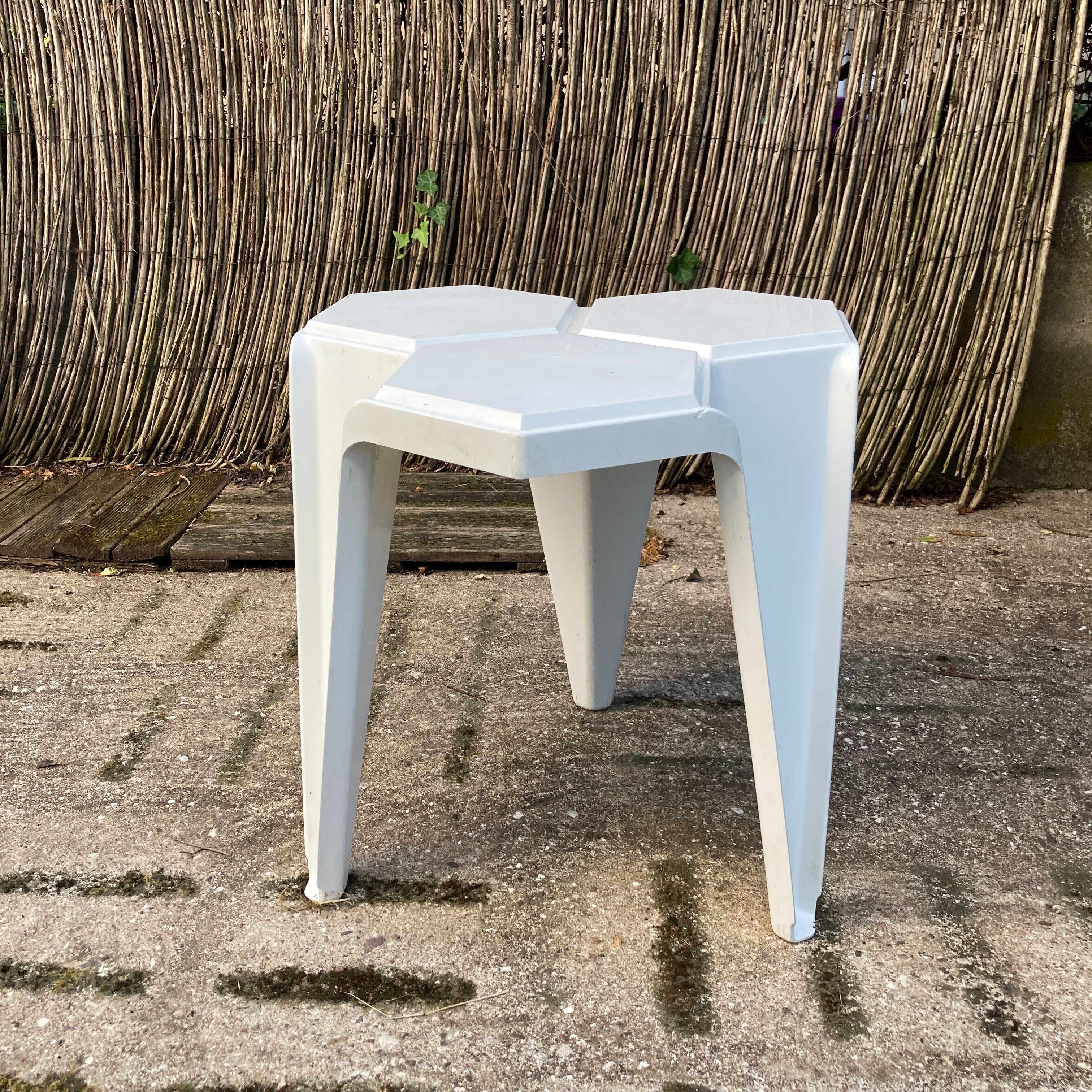 Table d'appoint en plastique vintage