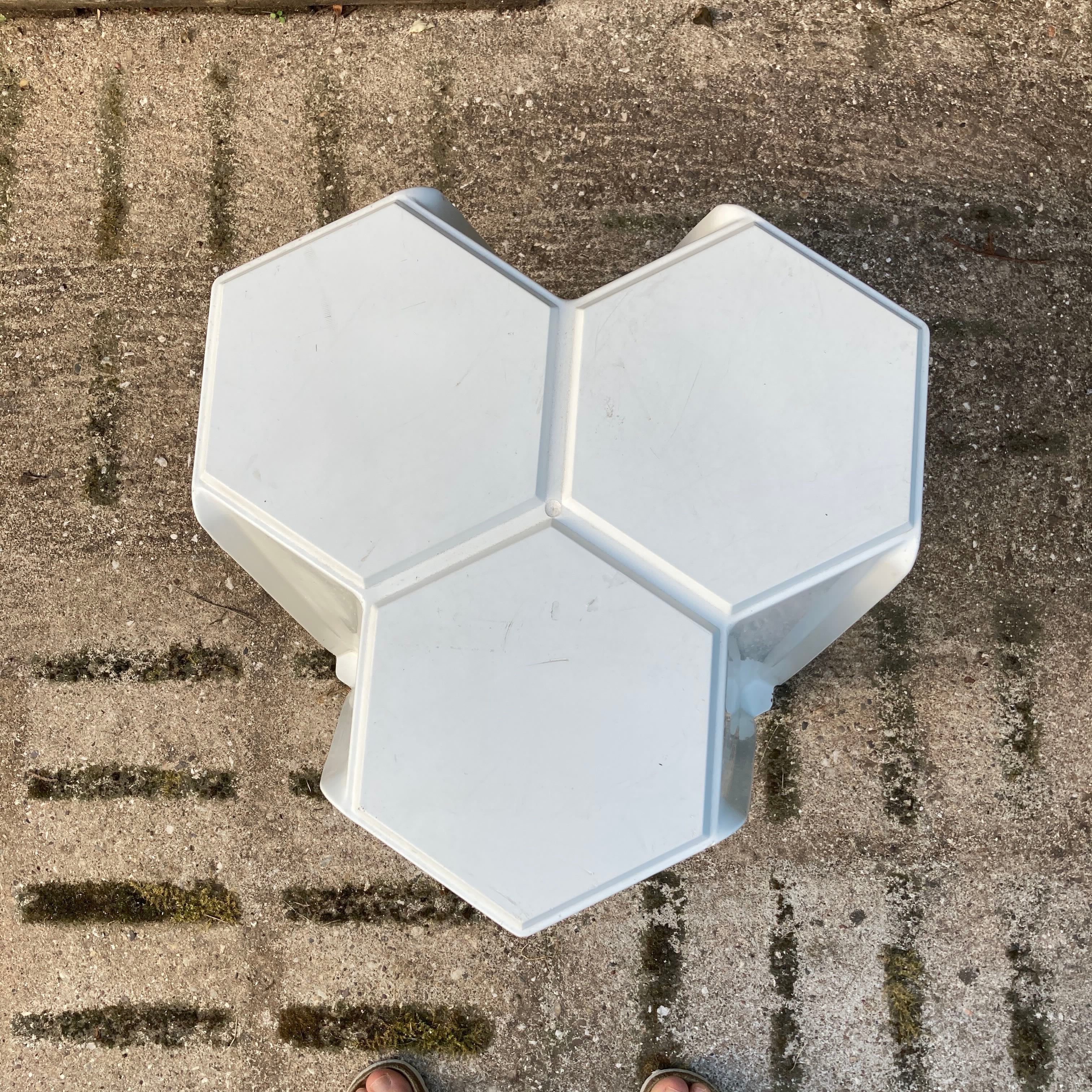 Table d'appoint en plastique vintage