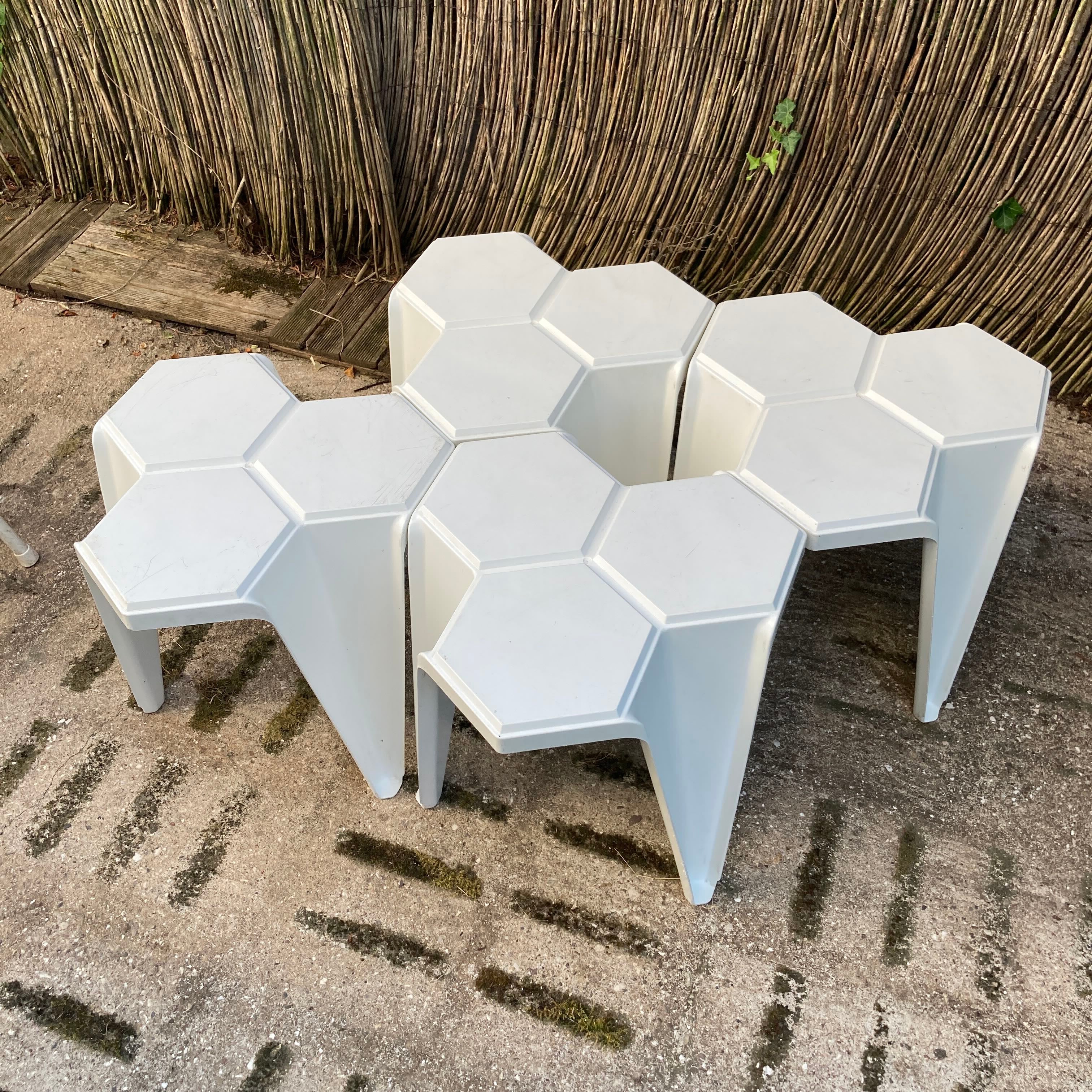 Table d'appoint en plastique vintage