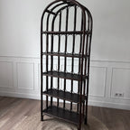 Etagère en rotin vintage