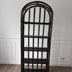 Etagère en rotin vintage