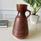Vase West-Germany marron
