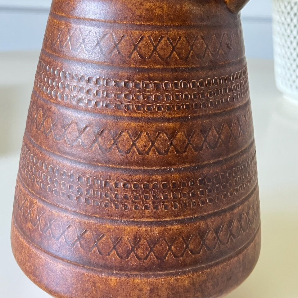 Vase West-Germany marron
