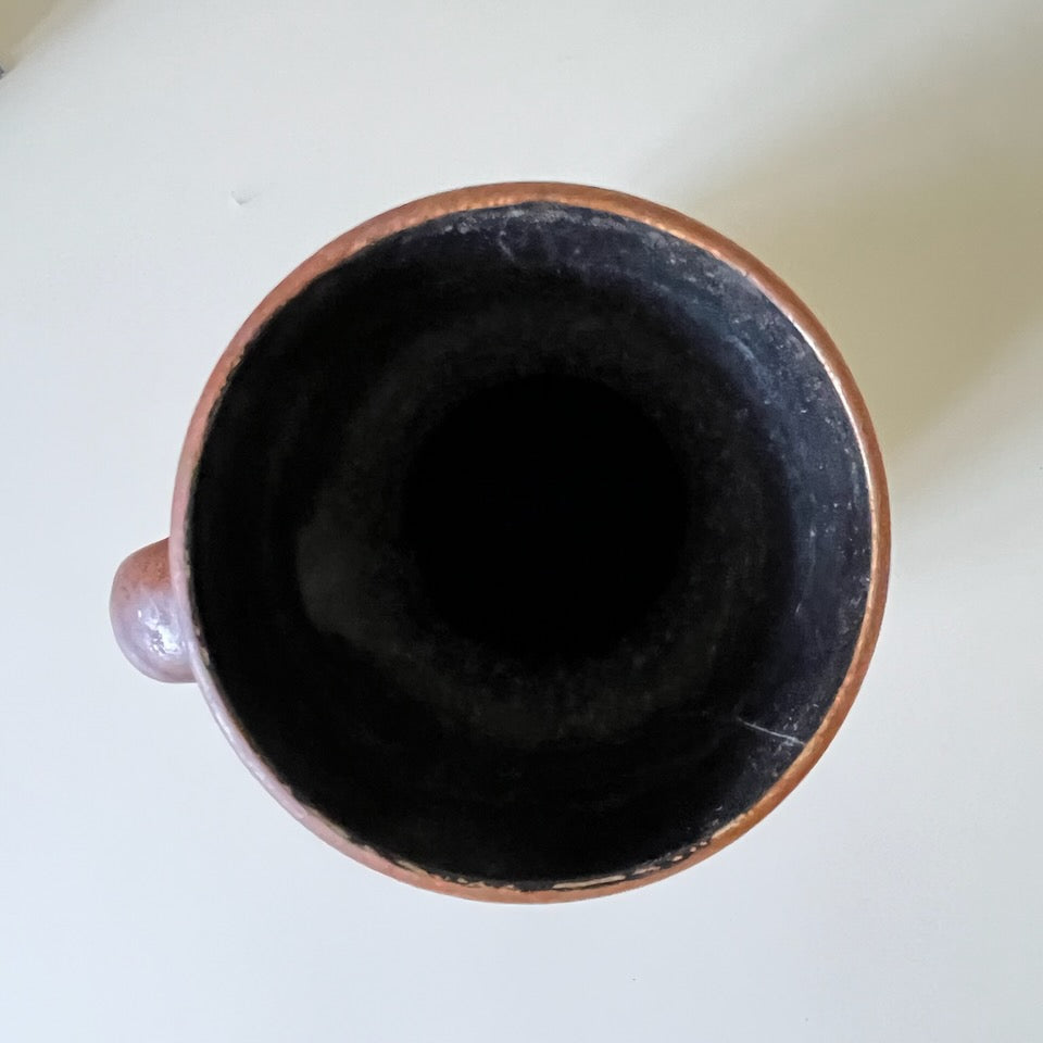 Vase West-Germany marron