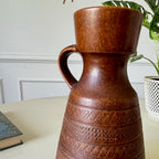 Vase West-Germany marron