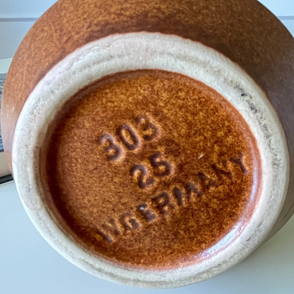 Vase West-Germany marron