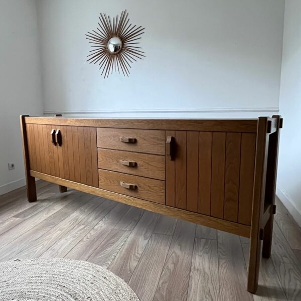 Grande enfilade vintage en chêne