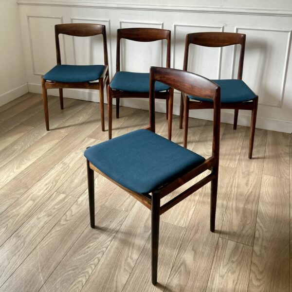 Chaises vintage en palissandre