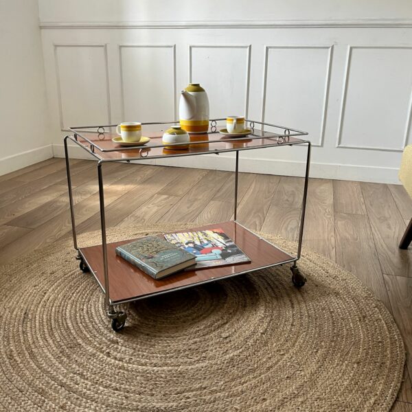Desserte Formica Chrome 70's